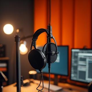 Studio under podcastopptak
